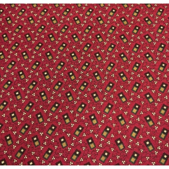 Northcott Plantation Circa 1800s Cotton Fabric Ro Gregg 1/2 yard Red/Gold - Picture 6 of 10